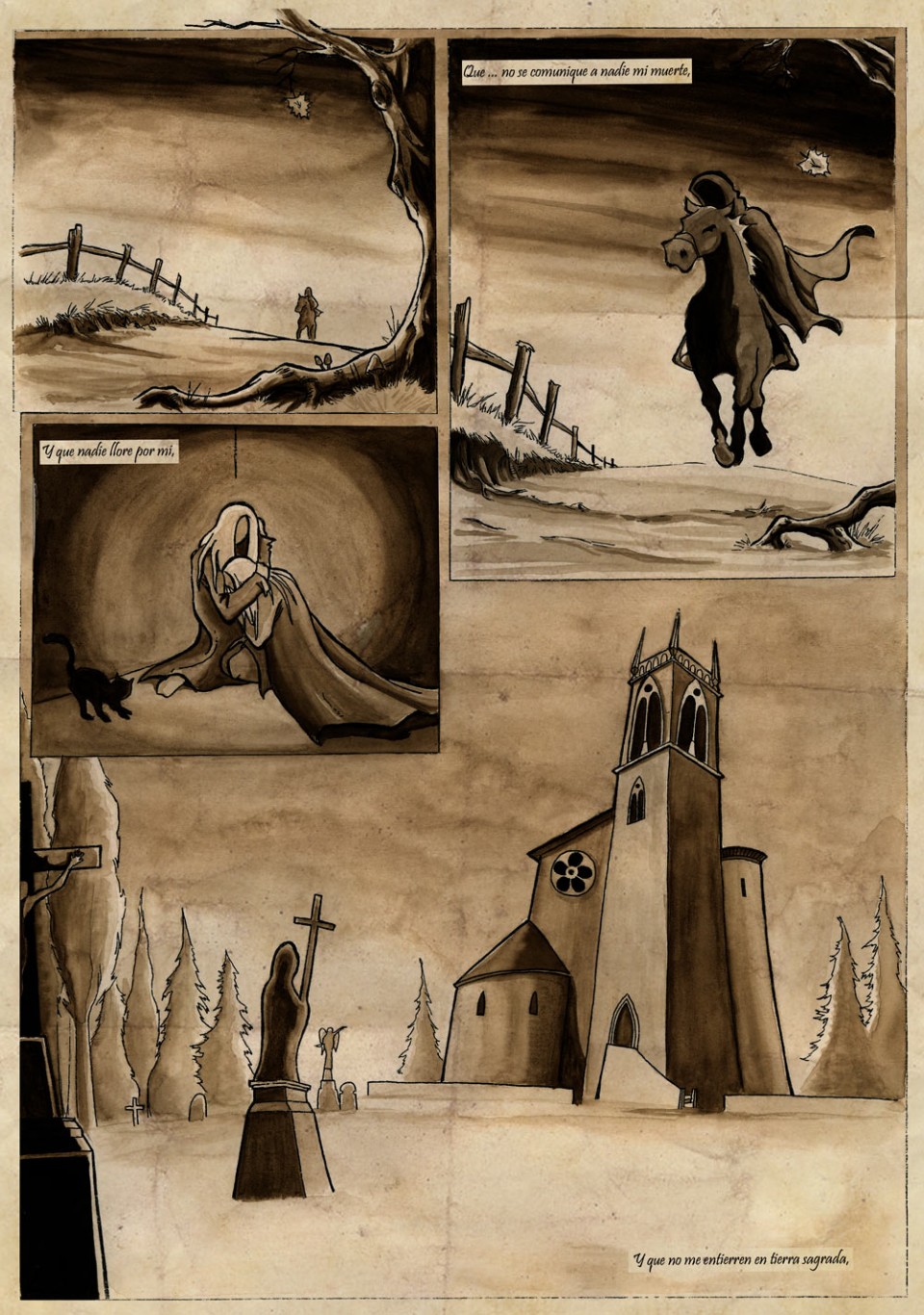 Cómic sobre la ultima voluntad del escritor ingles Thomas Hardy (1/4) - Bizarro Gráfico